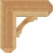 Ekena Millwork Merced Craftsman Rough Sawn Bracket, Western Red Cedar, 6"W x 20"D x 20"H BKT06X20X20MRC04RWR - alternate 3